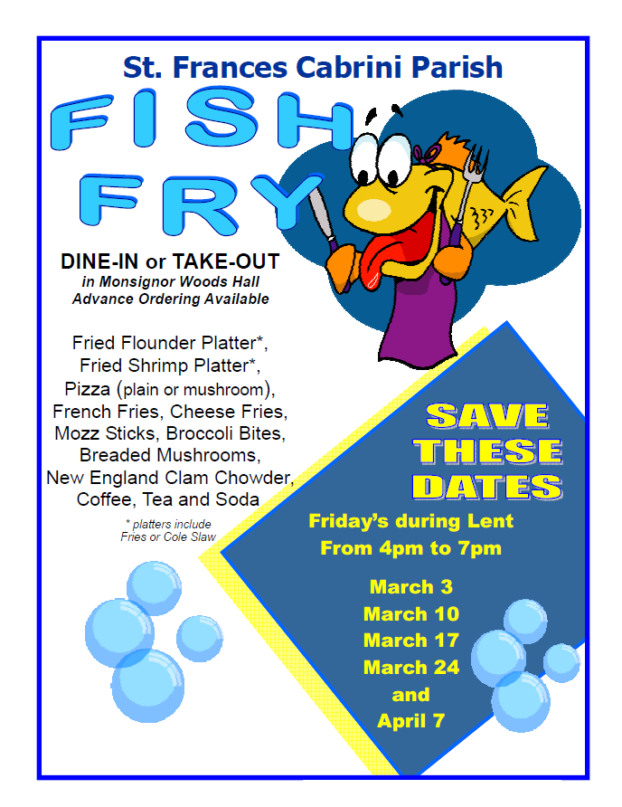 Fish fry flyer picture