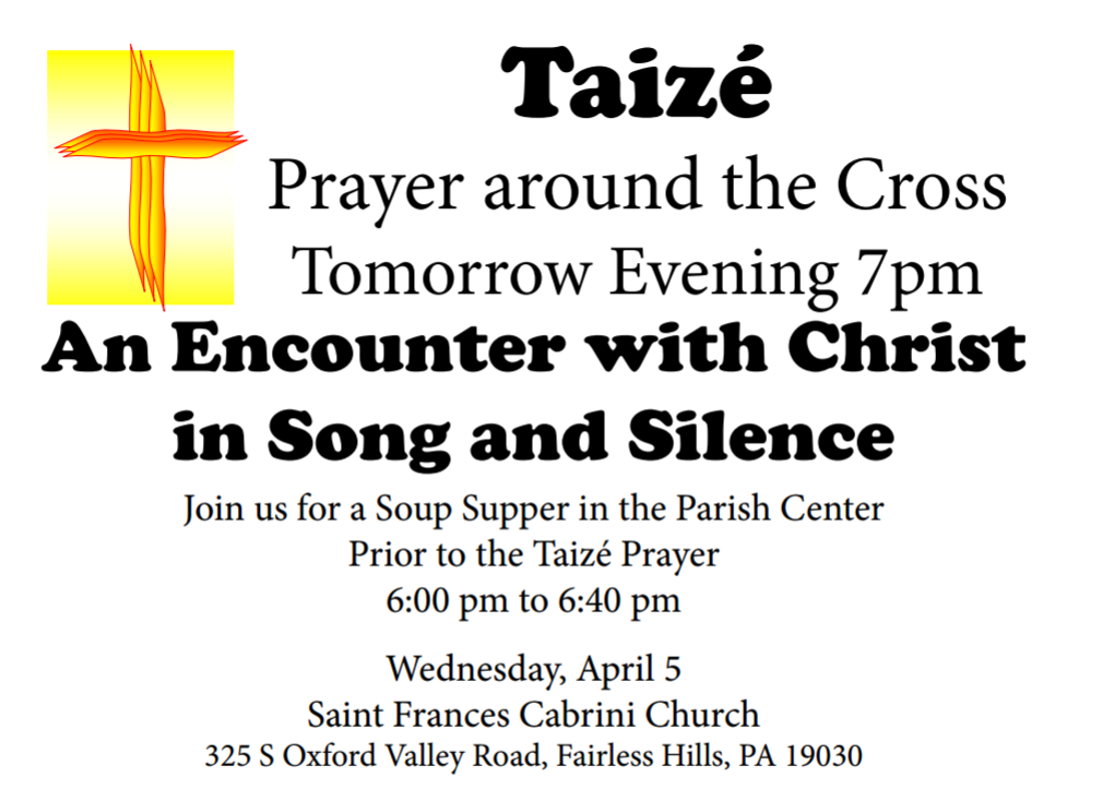 taize prayer april 2