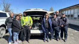 Waste Management and Fairless Hills Fire Dept Food Donation
