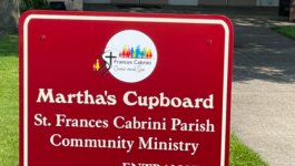 New Sign for Martha’s Cupboard