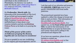 March 25th Rosary Rally Becomes Online, Virtual Event