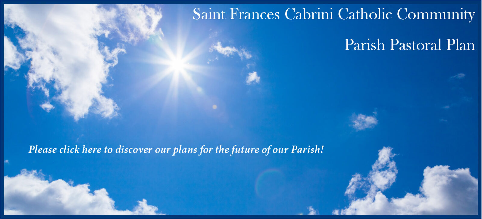 parish pastoral plan banner