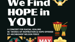 Concert for Racial Healing Sunday May 15 3PM
